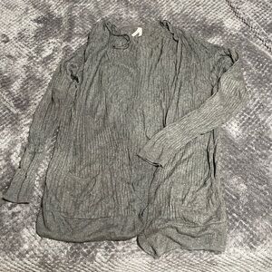 Grey knited coverup